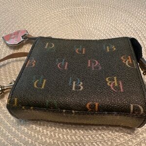 Dooney & Bourke Black Wallet  with Multicolor Logo